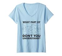 Women's What Part of Don't You Understand Funny Soccer Coach Tactics V-Neck T-Shirt