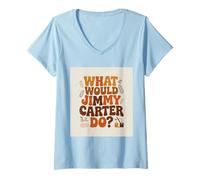 Women's What Would A Good Man Do? V-Neck T-Shirt