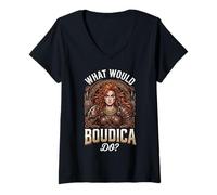 Women's What Would Boudica Do V-Neck T-Shirt