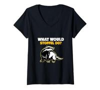Womens What Would Stoffel do? V-Neck T-Shirt