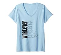 Women's Whatever is True Philippians 4:8 Bible Verse Scripture V-Neck T-Shirt