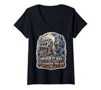 Women's When It Has to Be Right, It Comes to Me Machinist V-Neck T-Shirt