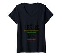 Womens When Jesus Say Yes Nobody Can Say No Christian Believer V-Neck T-Shirt