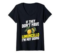 Women's When Life Gives You Lemons Make Limoncello Italy V-Neck T-Shirt
