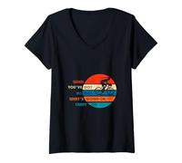 Womens When You've Got No Idea What's Going On, Carry On cycling V-Neck T-Shirt