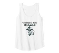 Womens Where Science Meets The Savior Christian Nurse Tank Top