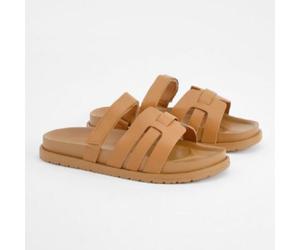Women's Wheres That From Cut Out Detail Sliders in Brown