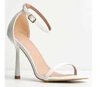 Women's Wheres That From Strappy Stiletto Heel Sandals in White