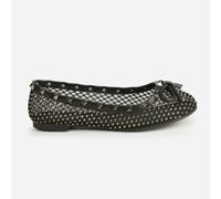 Women's Wheres That From Stud Detail Mesh Slip On Shoes in Black