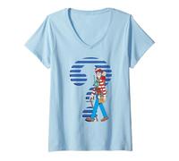 Women's Where's Wally Adventurer Design Inspired V-Neck T-Shirt