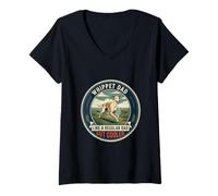 Women's Whippet Dad Like A Regular Dad But Cooler Dog Dad V-Neck T-Shirt