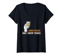 Women's Whisky Drinkers Bourbon Drinkers Whiskey Lovers Aged Bourbon V-Neck T-Shirt