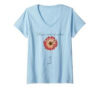 Womens Whisper Words Of Wisdom Let Is Be V-Neck T-Shirt