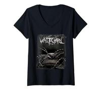 Women's White Chapel Somatic Defilement V-Neck T-Shirt