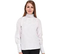 Women's White Cotton Lace Blouse