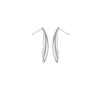 Women's White Gold 9 Carat Bar Pendant Earrings Drop-Earrings