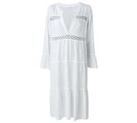 Women's White Lace Trim Dress Lightweight Summer Fashion Beach Dress Lascana