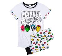 Womens White Marvel Comics Pyjamas