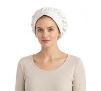 Women's White Pioneer Bonnet Colonial Puritan Amish Prairie Medieval Hat