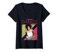 Womens Whitney Houston I Wanna Dance V-Neck T-Shirt