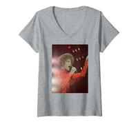 Womens Whitney Houston Live I'm Your Baby Tonight World Tour 1991 V-Neck T-Shirt