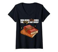 Womens Who Needs Sleep When The Story is not Over? V-Neck T-Shirt
