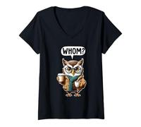 Women's Whom Owl V-Neck T-Shirt