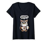 Women's Whom Owl V-Neck T-Shirt
