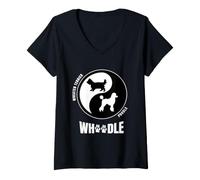 Women's Whoodle Dog Lovers Stuff | Owner Breeders Gear | Pet Whoodle V-Neck T-Shirt