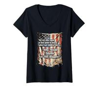Women's WHY Would Anyone LET This Happen... question History V-Neck T-Shirt