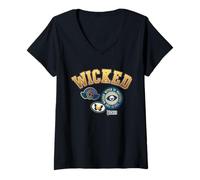 Women's Wicked Collegiate Wicked Witch V-Neck T-Shirt