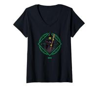 Womens Wicked Elphaba Portrait V-Neck T-Shirt