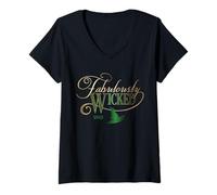Womens Wicked Fabulously Wicked Elphaba V-Neck T-Shirt
