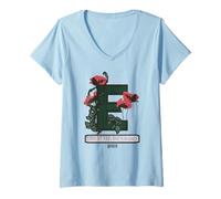 Women's Wicked Floral Look At Her She’s Wicked V-Neck T-Shirt