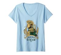 Womens Wicked: For Good A Man Made of Straw V-Neck T-Shirt