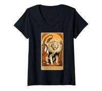 Womens Wicked: For Good A Very Nervous Lion V-Neck T-Shirt