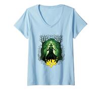 Womens Wicked: For Good Elphaba Walk Through Oz V-Neck T-Shirt