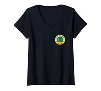 Womens Wicked: For Good The Wizard See’s Everything Front & Back V-Neck T-Shirt