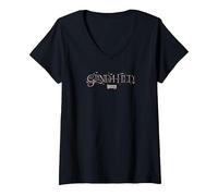 Women's Wicked Glindafied V-Neck T-Shirt, Black, X-Large