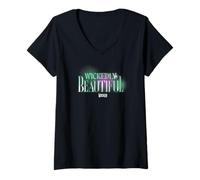 Womens Wicked Wickedly Beautiful V-Neck T-Shirt