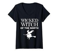 Women's Wicked Witch of The North Matching BFF V-Neck T-Shirt