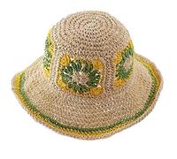 Women's Wide Brim Crochet Bucket Hat Spring Foldable Fisherman Cap Vacation Gifts for Girlfriend Bucket Hats for Women Big Head Crochet Color Matching Hat Women Sunproof Yellow