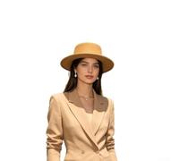 Women's Wide Brim Hat Solid Color Flat for top Wool Blend Women's | Timeless solid color, wide flat brim, structured crown, soft wool blend, multi-season styling