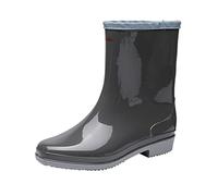 Womens Wide Calf Wellies Waterproof Ankle Boots Women Winter Shoes Summer Outdoor Shoes Garden Wear Rain Water Women's Boots Womens Rain Knee Length Not Rubber (Grey,5)
