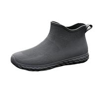 Womens Wide Calf Wellies Waterproof Boots Women Ladies Garden Shoes Extra Wide Width Women's Boots Rubber for Rain for Rubber Calf Garden with Adjustable Drawstring Non Slip Soft Rain Shoes Mens