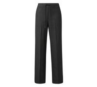 Women's Wide Chino Look Suit Trousers with Elastic Waistband COMMA Gris 44