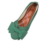 Women's Wide Feet Trainers Without Laces Walking Shoes Fitness Shoes Breathable Leisure Shoes Trainers Sports Dance Shoes Bridal Shoes Wedding Shoes, Green, 8.5 UK