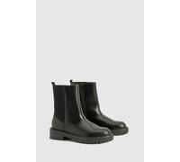 Womens Wide Fit Ankle Detail Chelsea Boots Black 5