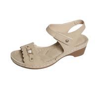 Womens Wide Fit Block Heel Sandals, Women Open Toe Ankle Adjustable Strap Sandals, Comfortable Platform High Heels, Breathable Quick-Drying Elegant Dress Shoes for Mountain Hiking