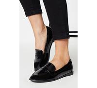 Womens Wide Fit Lana Penny Loafers True Black 7